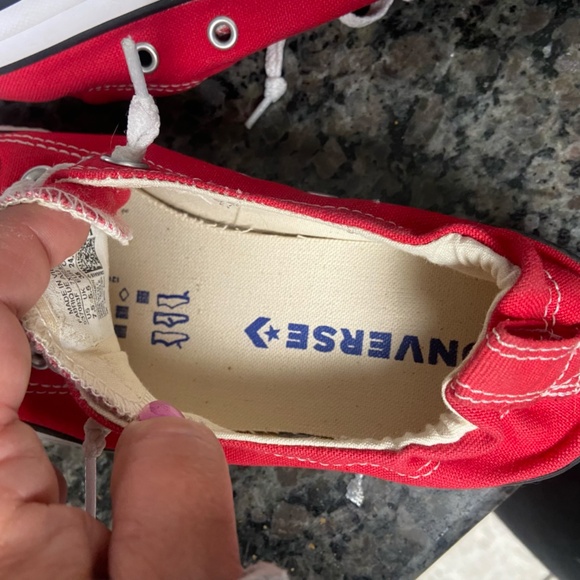 Converse Red Slip On Size 7.5 Women's - Picture 5 of 6